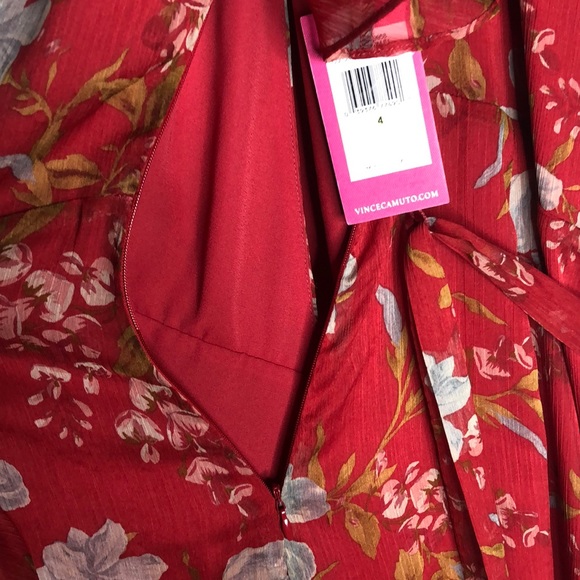 Vince Camuto Women's Tiered Ruffle Sleeve Wil - Picture 8 of 8